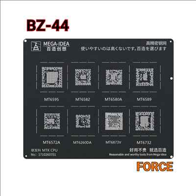 BZ44 MEGA IDEA BLACK STENCIL IC REBOLING PLATE